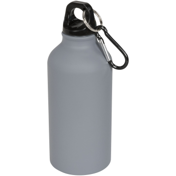 Bidon sportowy z karabińczykiem Oregon matte 400 ml, szary