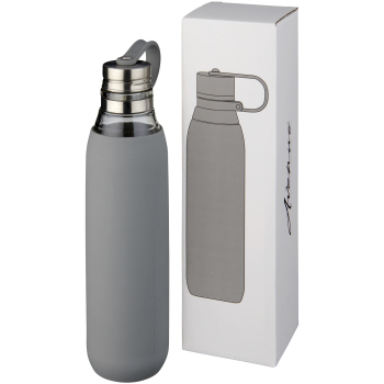 Szklany bidon Oasis o pojemności 650 ml, szary