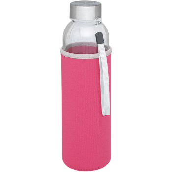 Bidon szklany Bodhi o pojemności 500 ml, różowy